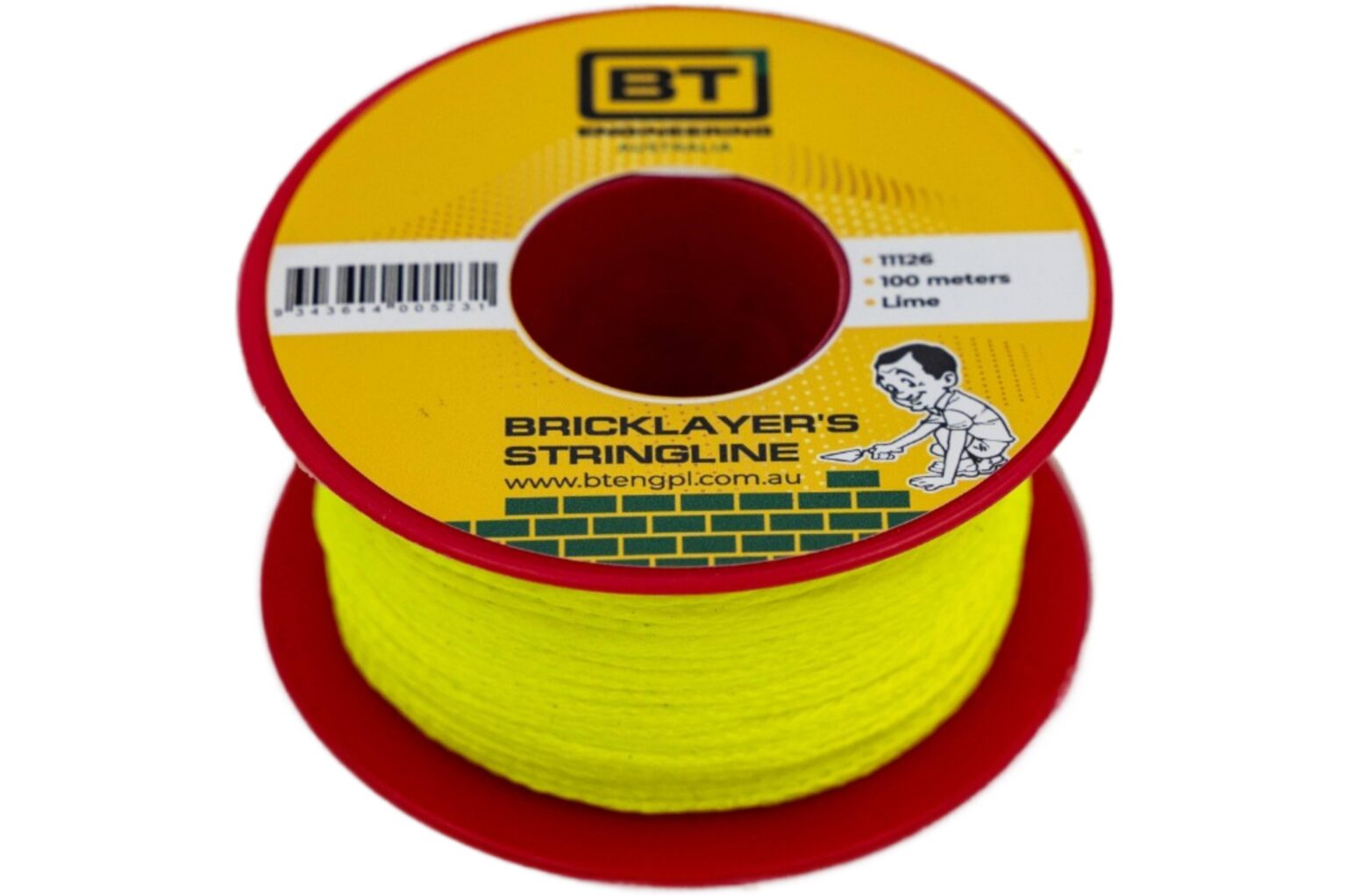 Long String Line Builders String line - 100m - Lime - BT Engineering